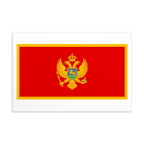 National Flag Postcards - Collection 2 Montenegro / 4×6