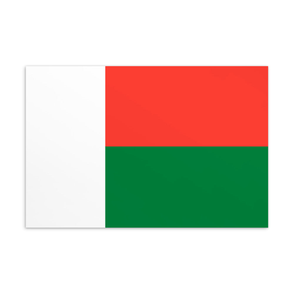 National Flag Postcards - Collection 2 Madagascar postcard