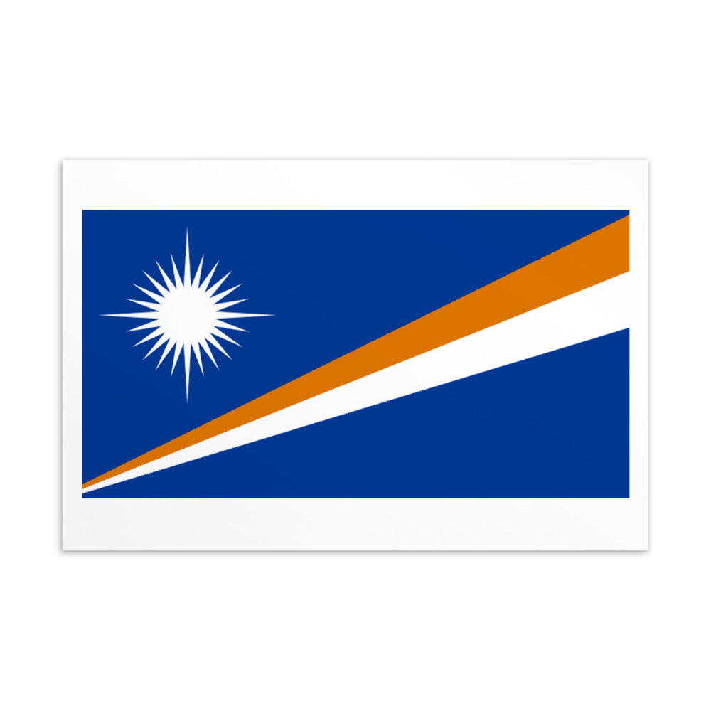 National Flag Postcards - Collection 2 Marshall Islands postcard