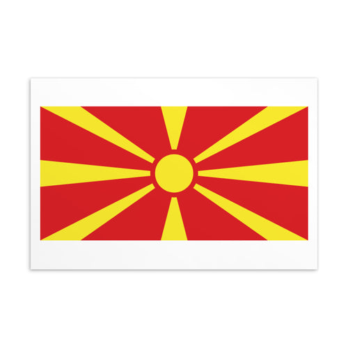 National Flag Postcards - Collection 2 North Macedonia / 4×6