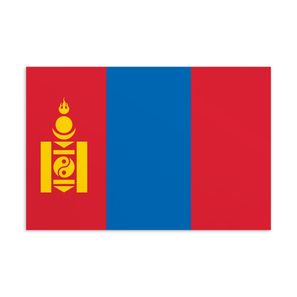 National Flag Postcards - Collection 2 Mongolia postcard