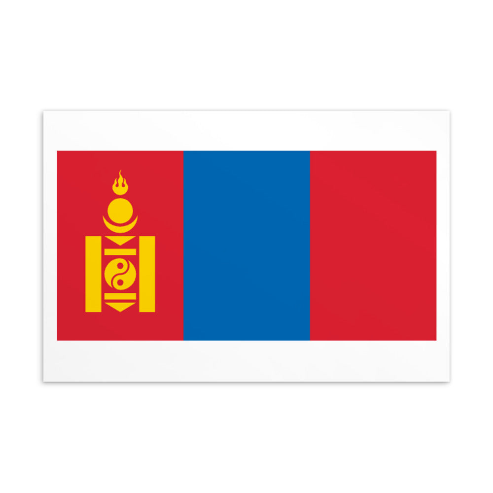 National Flag Postcards - Collection 2 Mongolia postcard