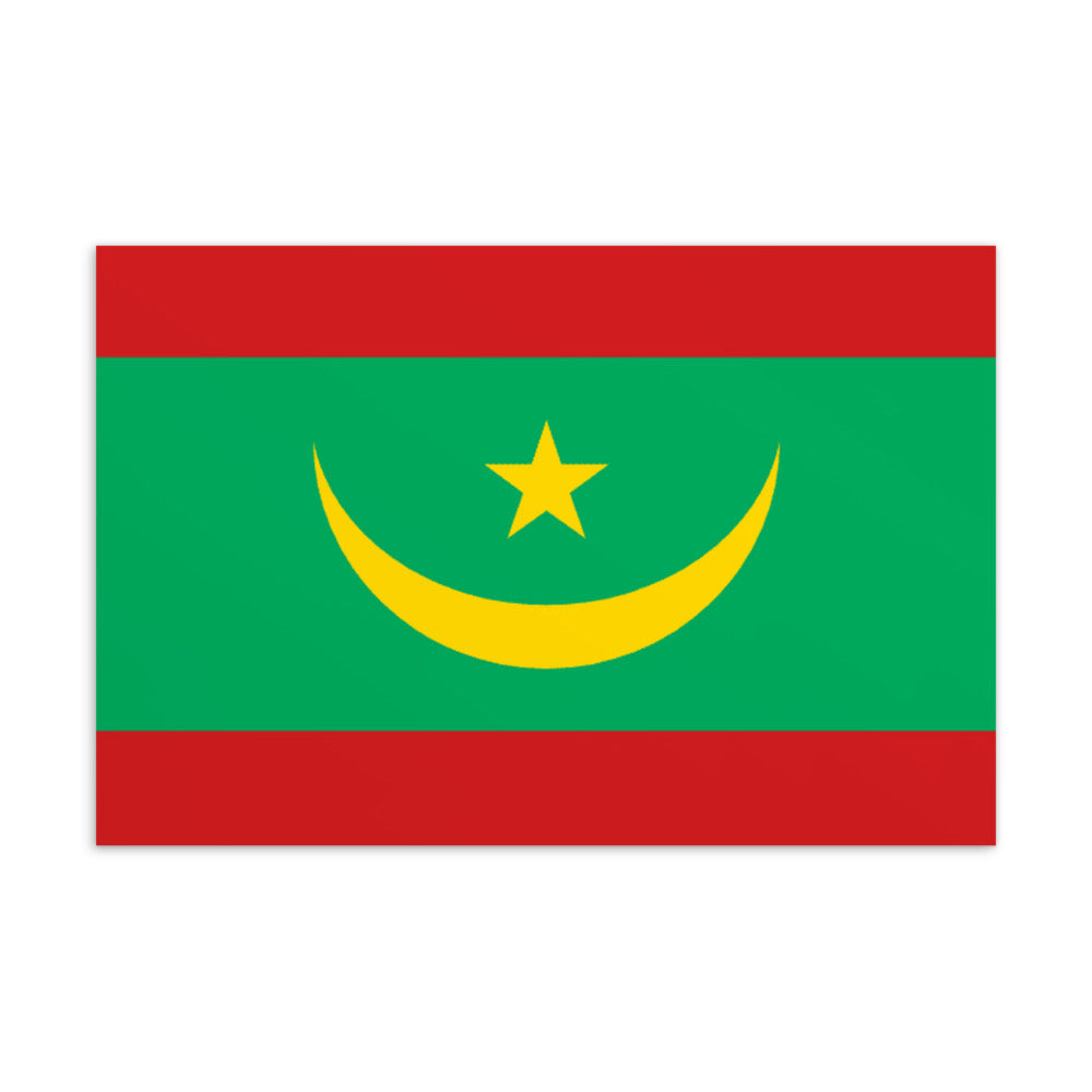 National Flag Postcards - Collection 2 Mauritania postcard