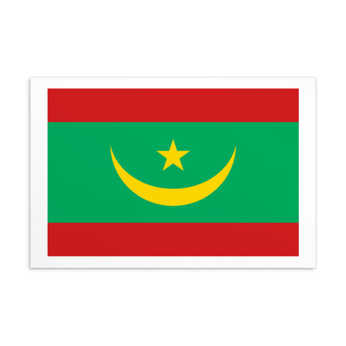 National Flag Postcards - Collection 2 Mauritania / 4×6