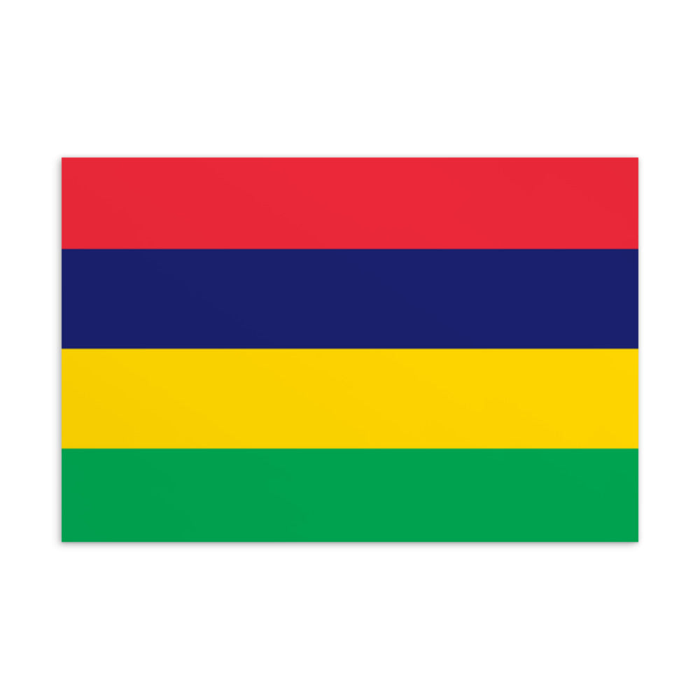 National Flag Postcards - Collection 2 Mauritius postcard