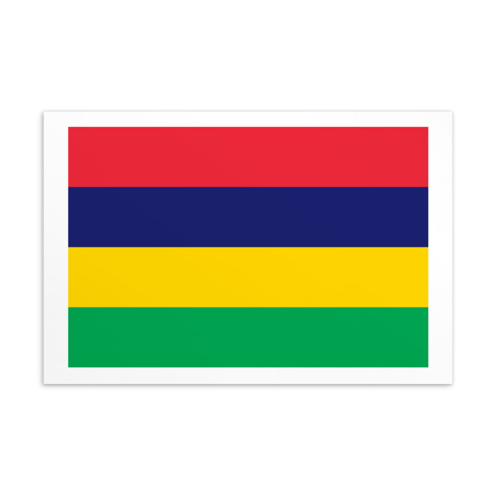 National Flag Postcards - Collection 2 Mauritius postcard