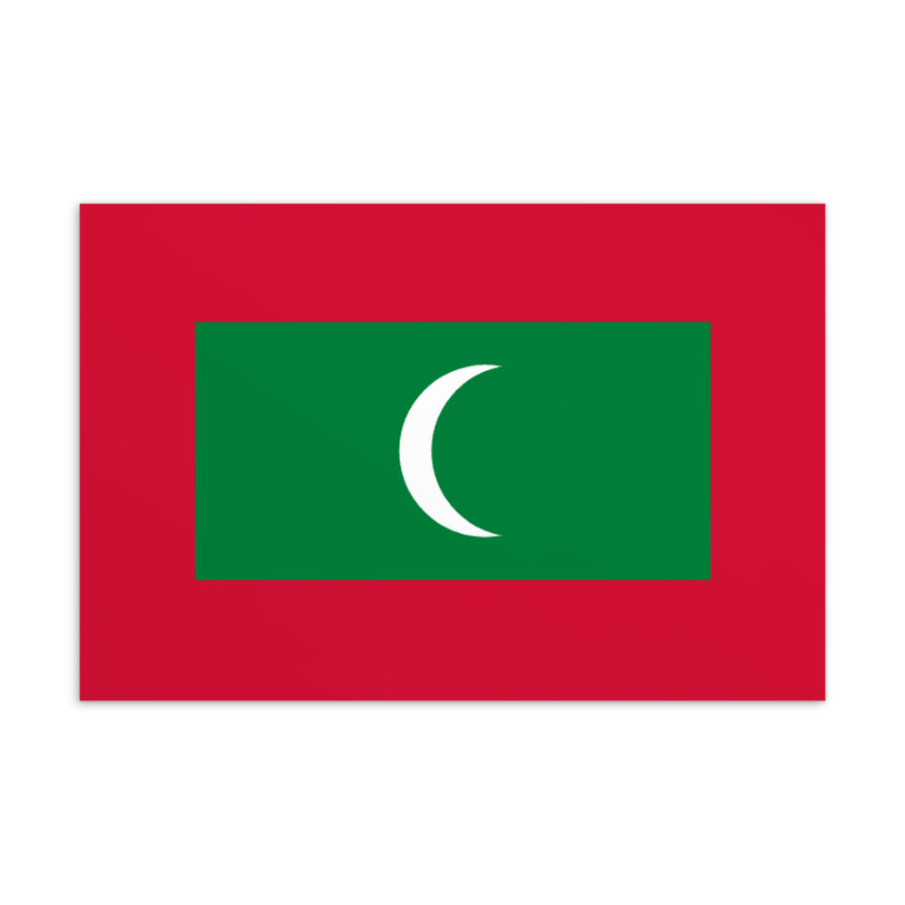 National Flag Postcards - Collection 2 Maldives postcard
