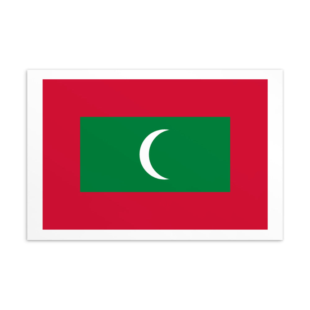 National Flag Postcards - Collection 2 Maldives postcard
