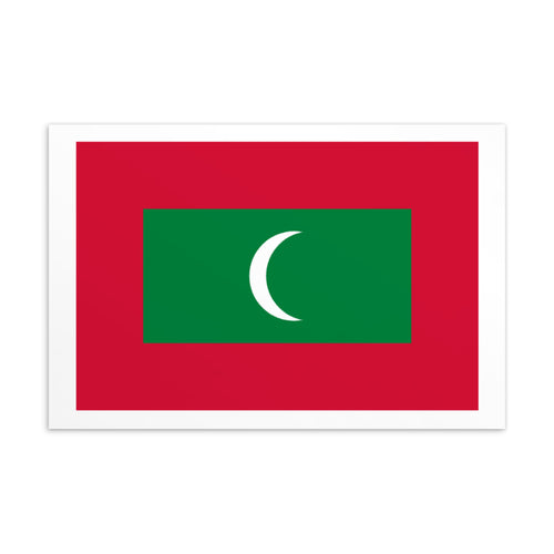 National Flag Postcards - Collection 2 Maldives / 4×6