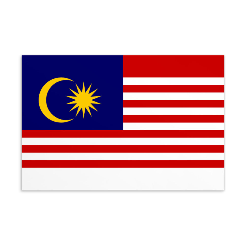 National Flag Postcards - Collection 2 Malaysia postcard