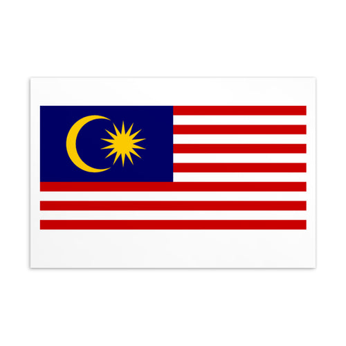 National Flag Postcards - Collection 2 Malaysia / 4×6