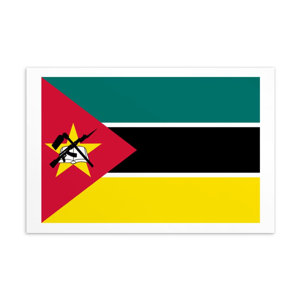 National Flag Postcards - Collection 2 Mozambique postcard