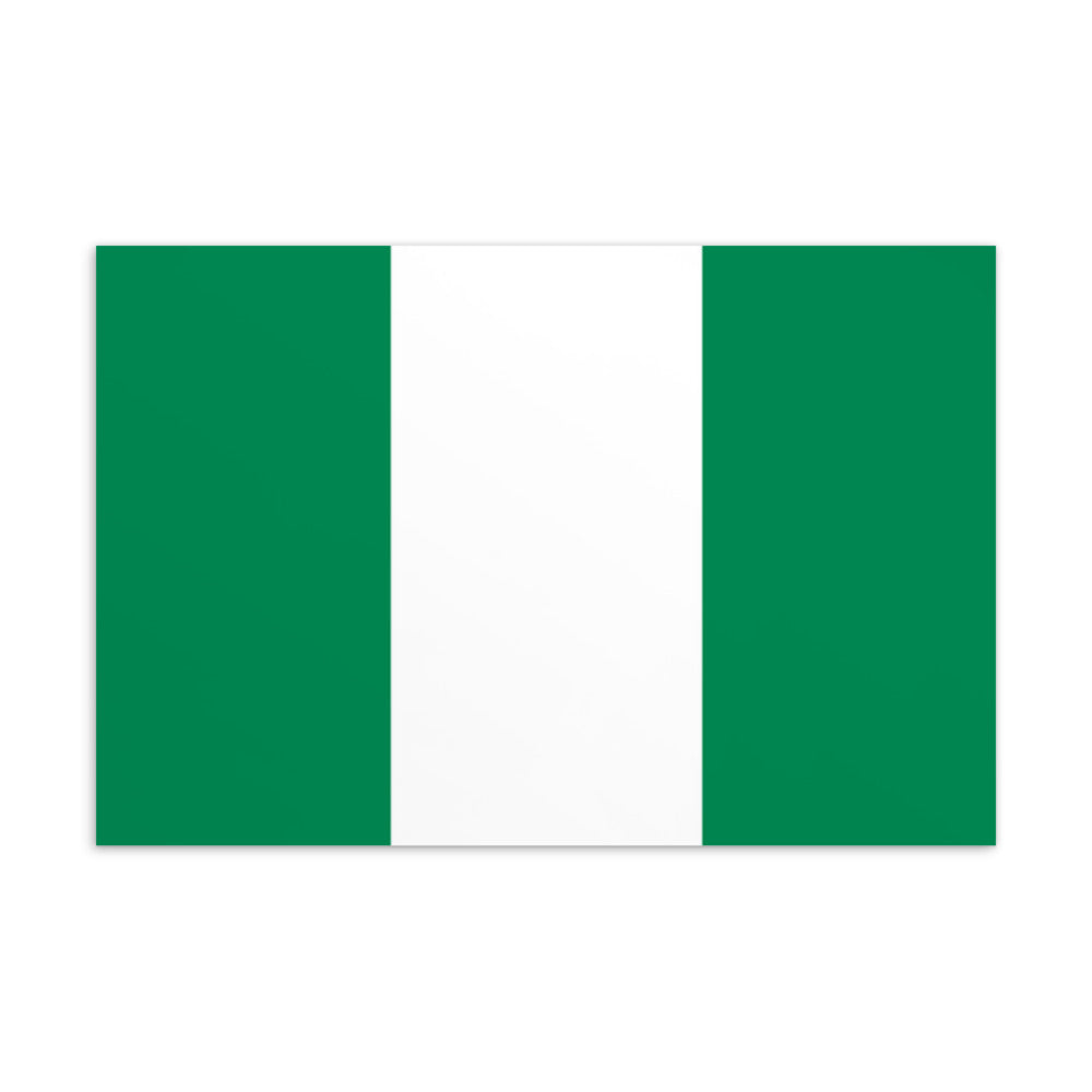 National Flag Postcards - Collection 2 Nigeria postcard