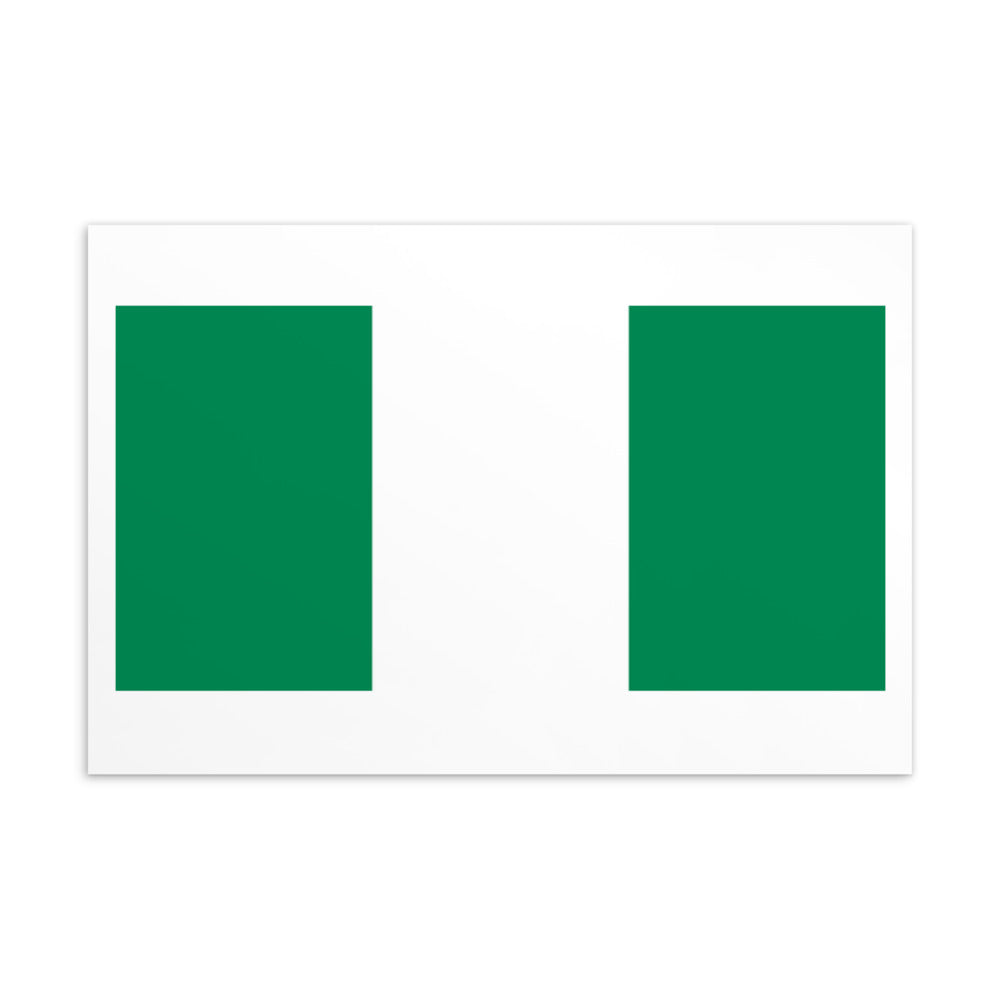 National Flag Postcards - Collection 2 Nigeria postcard