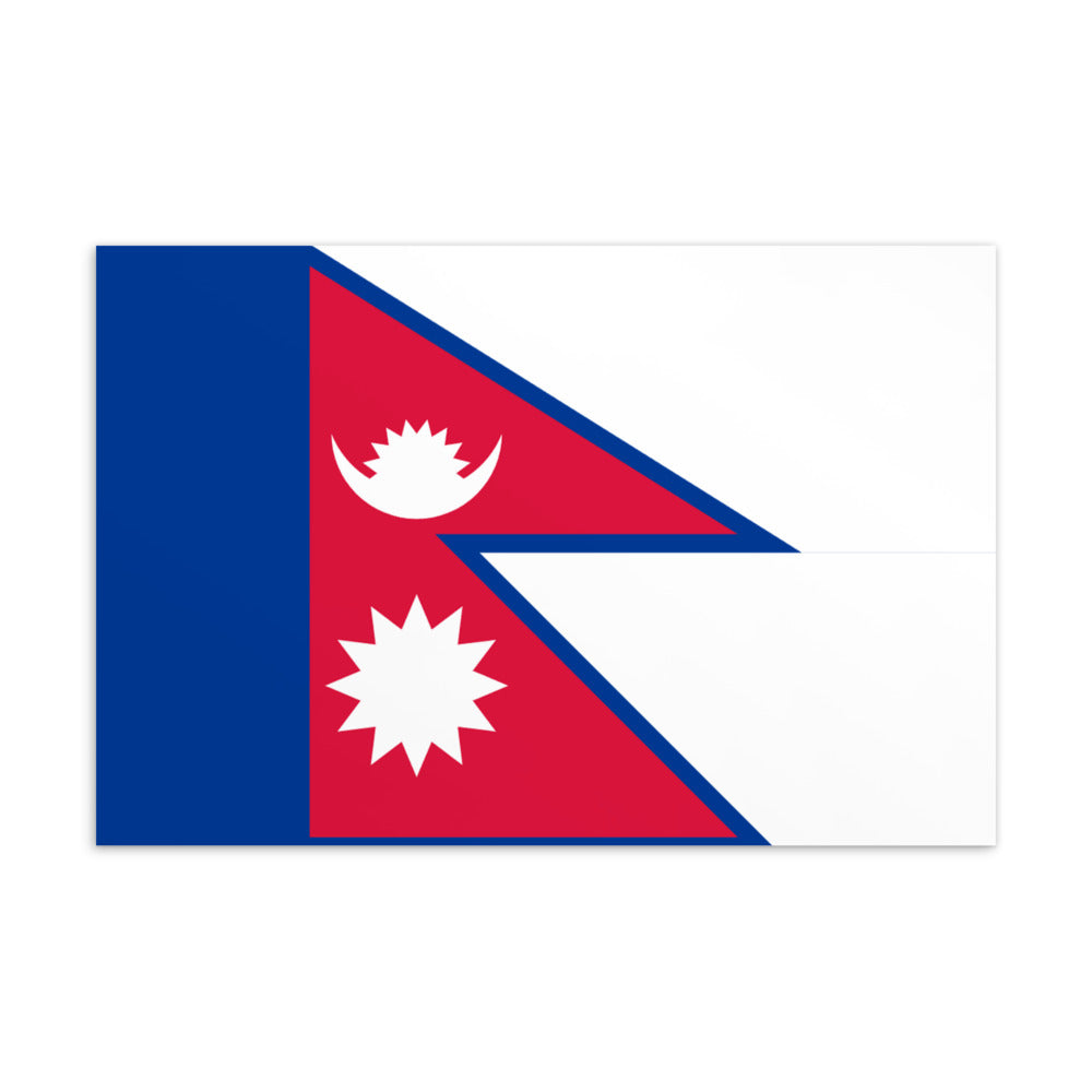 National Flag Postcards - Collection 2 Nepal postcard
