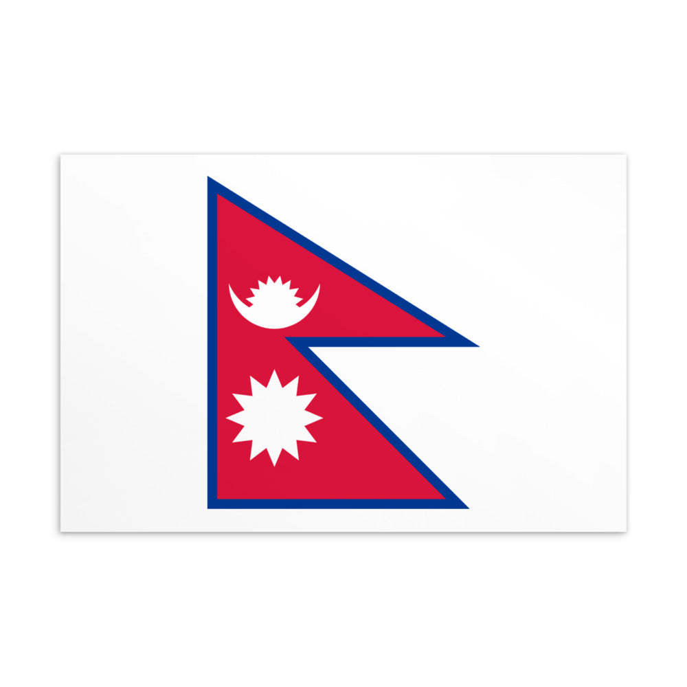 National Flag Postcards - Collection 2 Nepal postcard