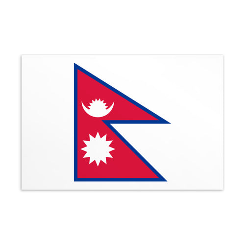 National Flag Postcards - Collection 2 Nepal / 4×6
