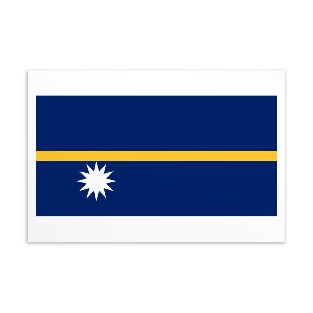 National Flag Postcards - Collection 2 Nauru postcard