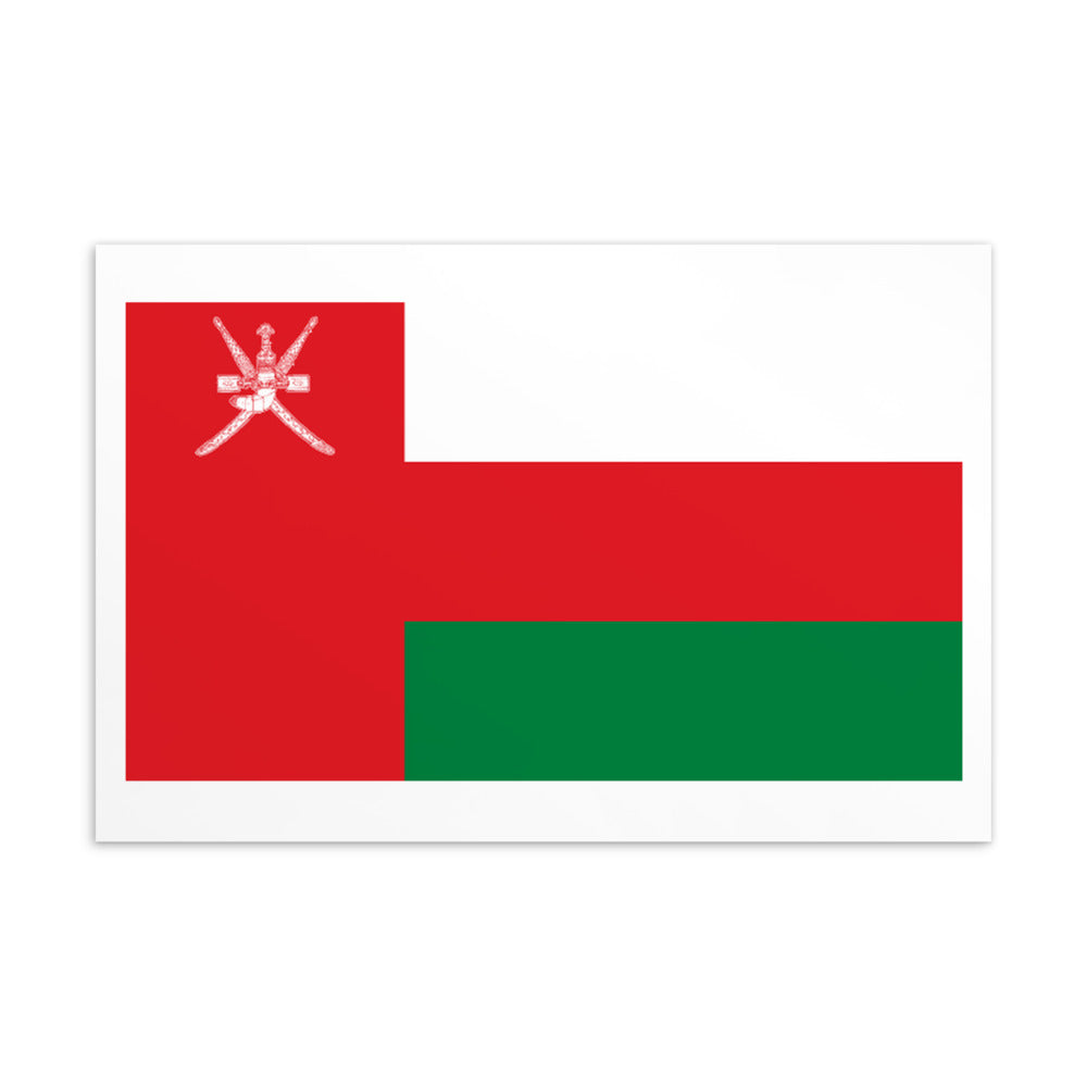 National Flag Postcards - Collection 2 Oman postcard