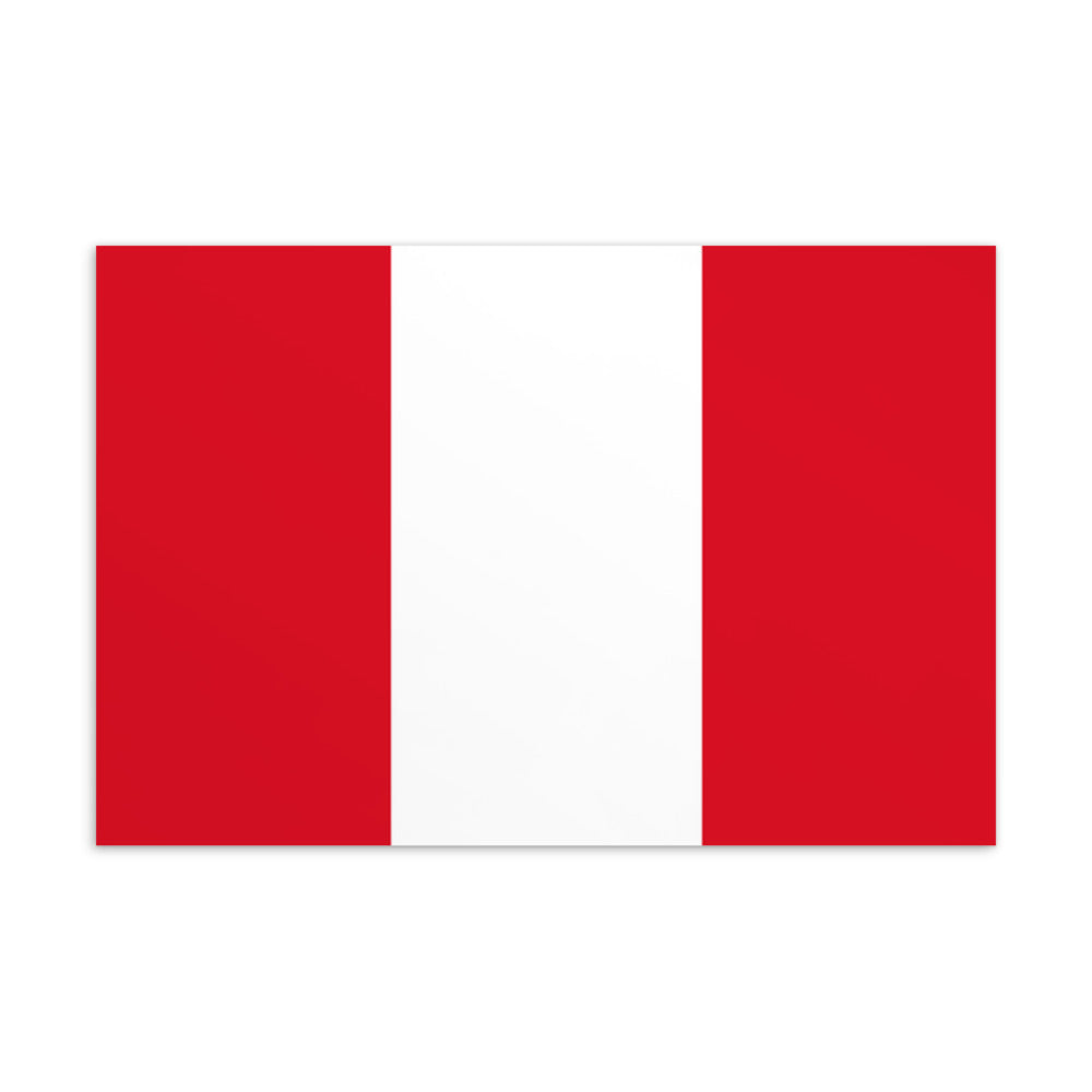 National Flag Postcards - Collection 2 Peru postcard