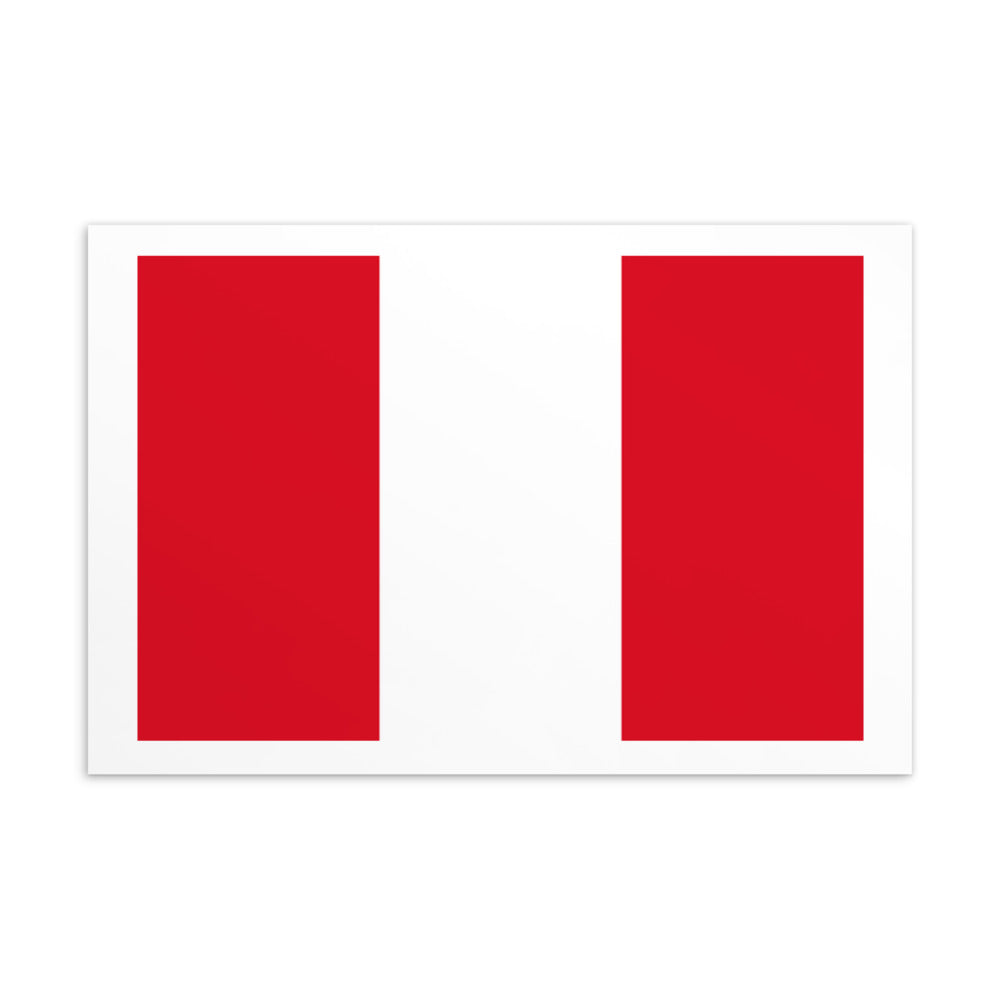 National Flag Postcards - Collection 2 Peru postcard