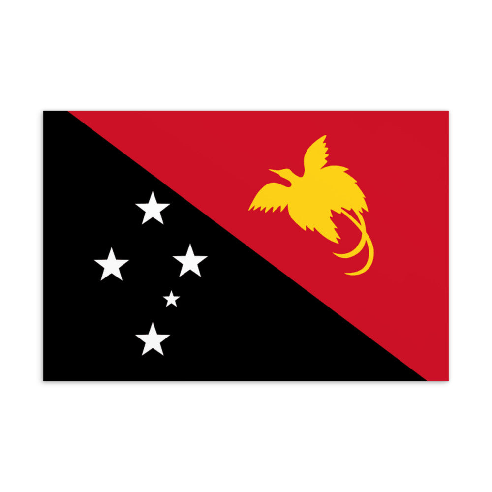 National Flag Postcards - Collection 2 Papua New Guinea postcard