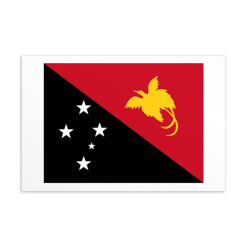 National Flag Postcards - Collection 2 Papua New Guinea postcard