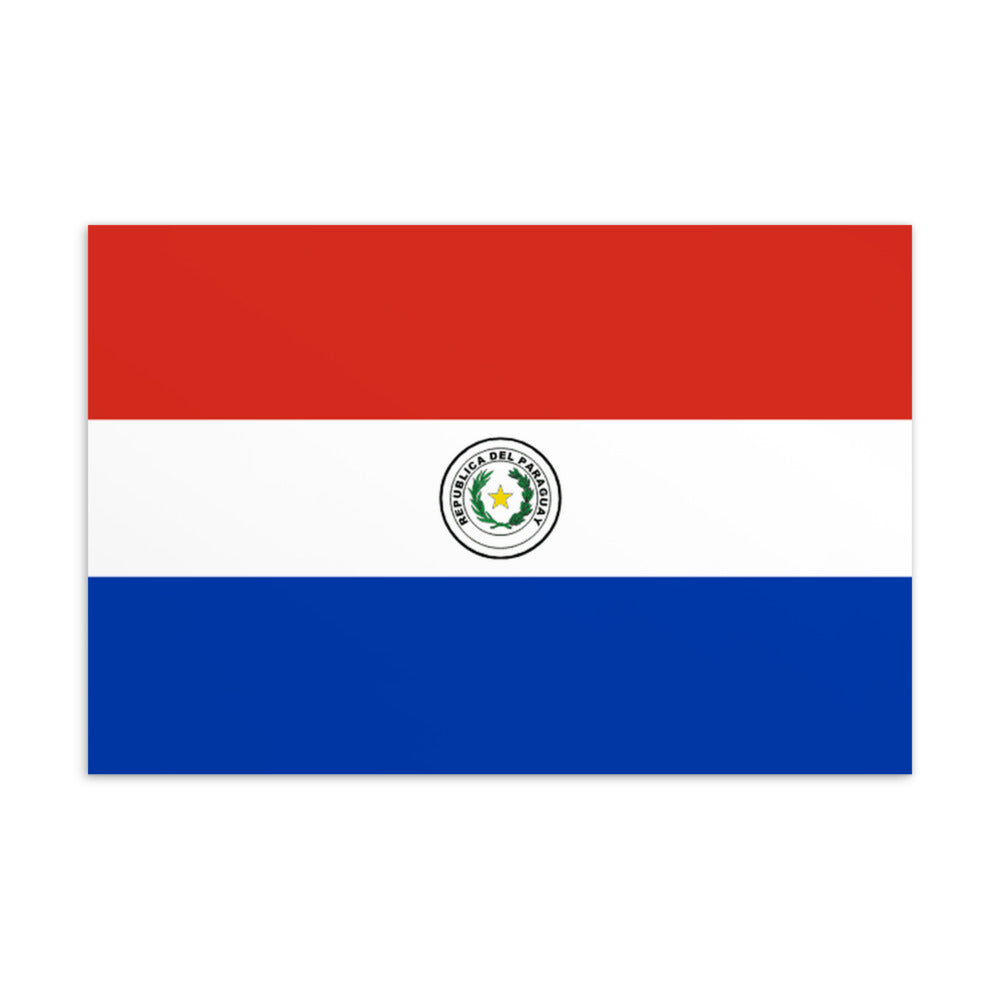 National Flag Postcards - Collection 2 Paraguay postcard