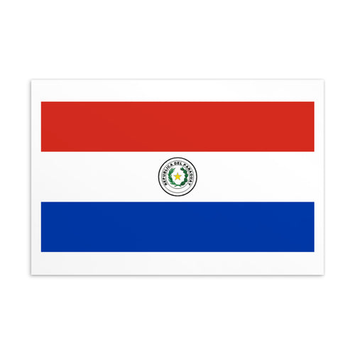National Flag Postcards - Collection 2 Paraguay / 4×6