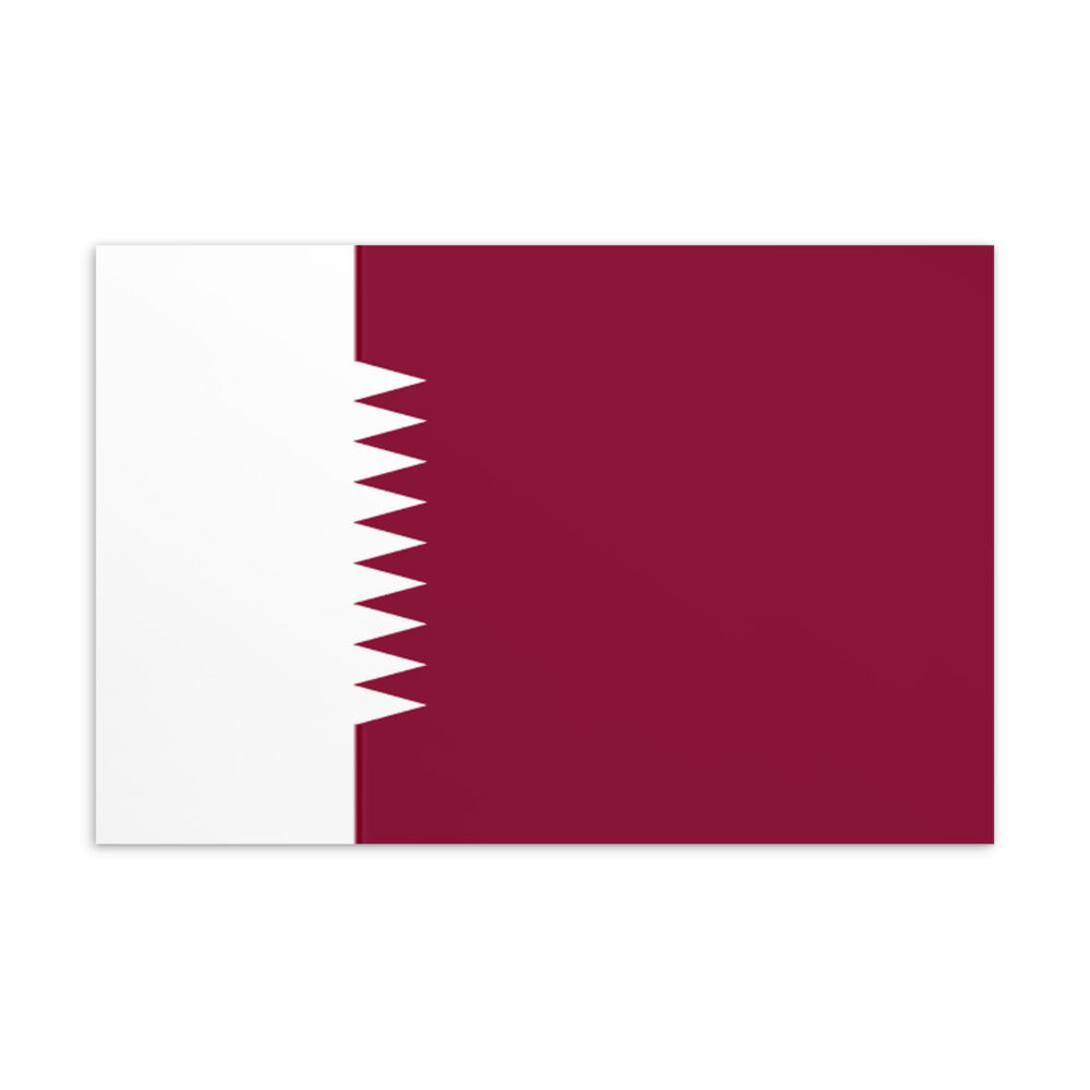 National Flag Postcards - Collection 2 Qatar postcard