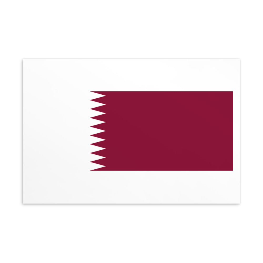 National Flag Postcards - Collection 2 Qatar postcard