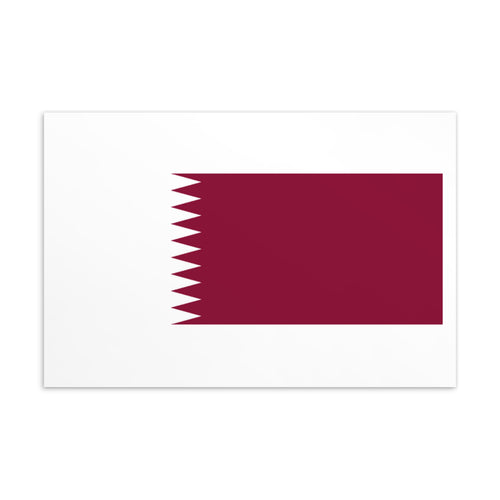 National Flag Postcards - Collection 2 Qatar / 4×6
