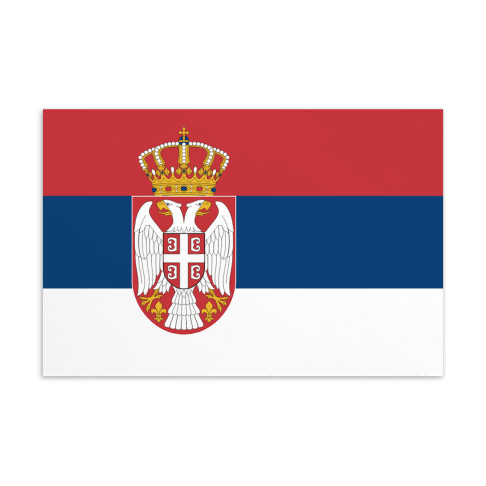 National Flag Postcards - Collection 2 Serbia postcard