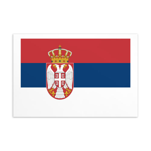 National Flag Postcards - Collection 2 Serbia / 4×6