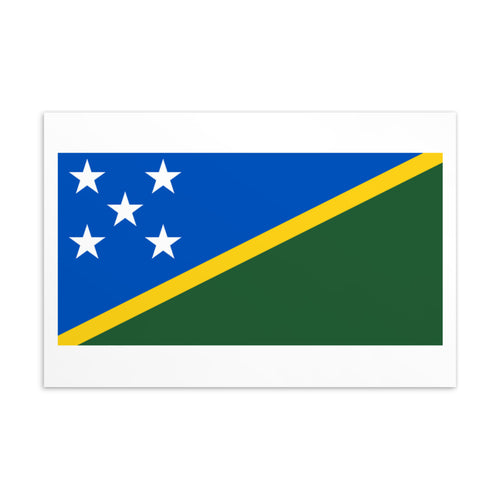 National Flag Postcards - Collection 2 Solomon Islands / 4×6