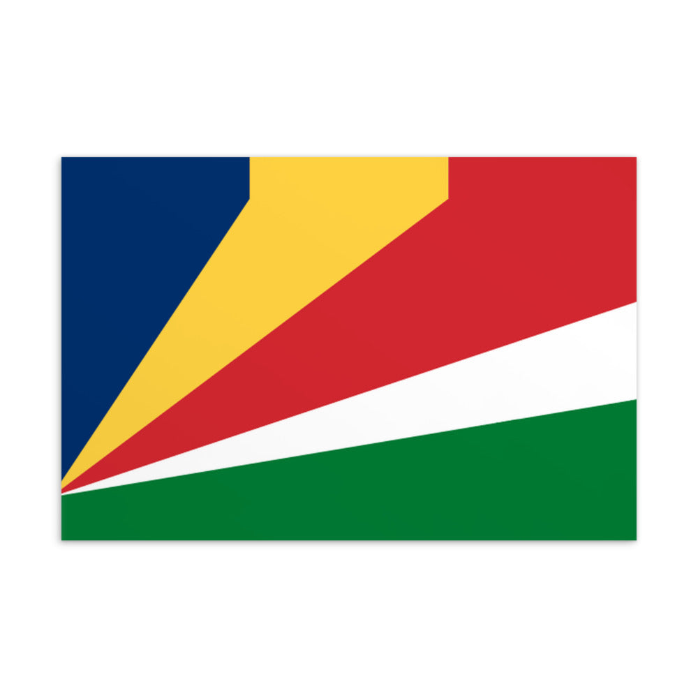 National Flag Postcards - Collection 2 Seychelles postcard