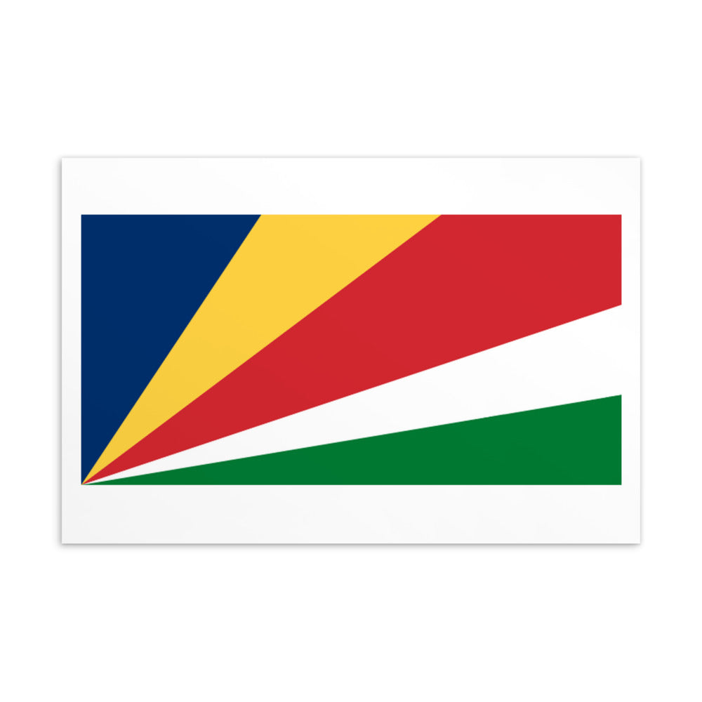 National Flag Postcards - Collection 2 Seychelles postcard