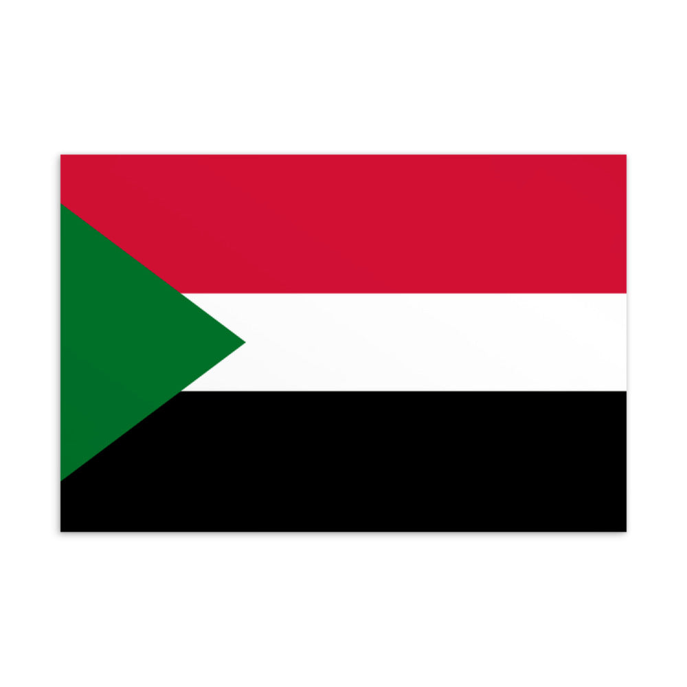 National Flag Postcards - Collection 2 Sudan postcard