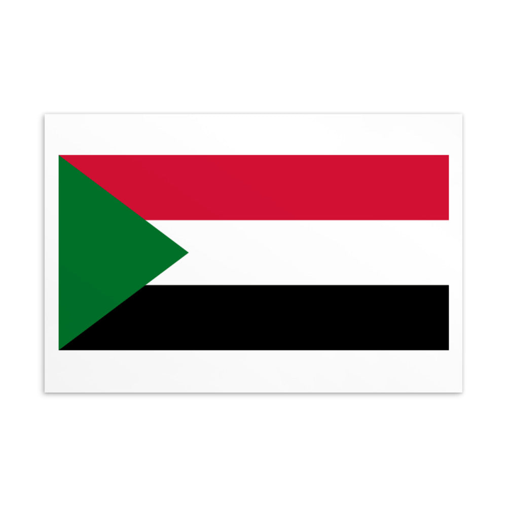 National Flag Postcards - Collection 2 Sudan postcard