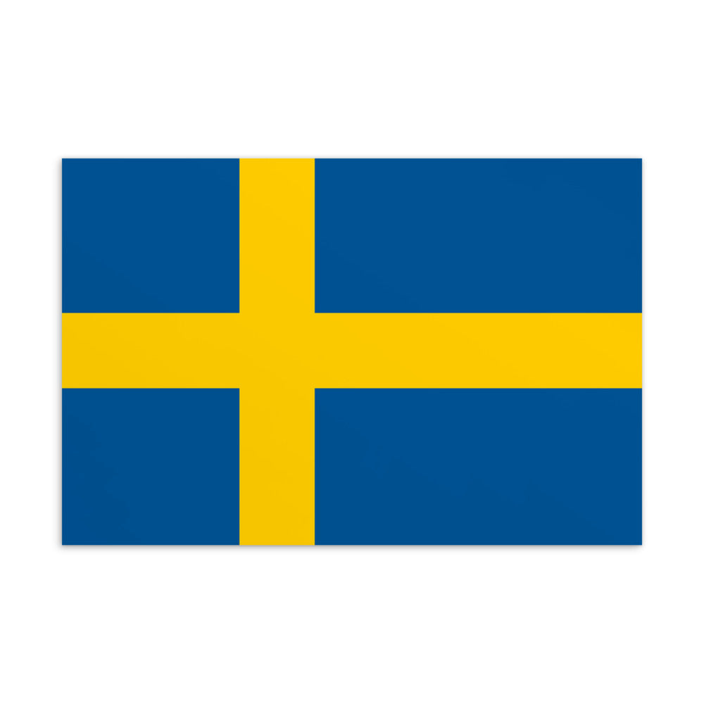 National Flag Postcards - Collection 2 Sweden postcard