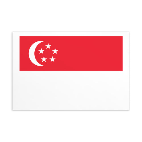 National Flag Postcards - Collection 2 Singapore / 4×6