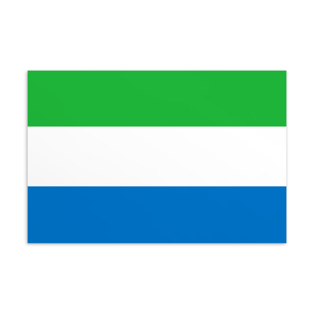 National Flag Postcards - Collection 2 Sierra Leone postcard