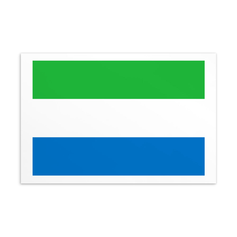 National Flag Postcards - Collection 2 Sierra Leone postcard