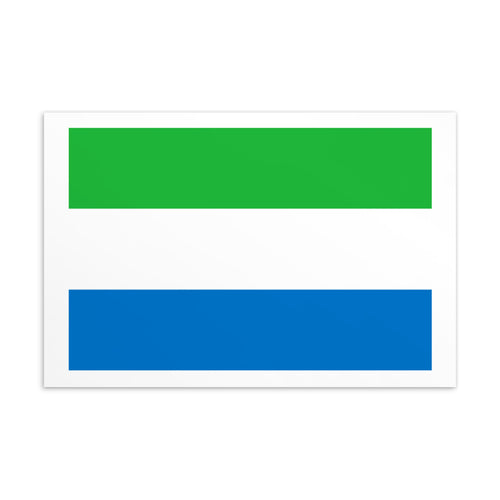 National Flag Postcards - Collection 2 Sierra Leone / 4×6