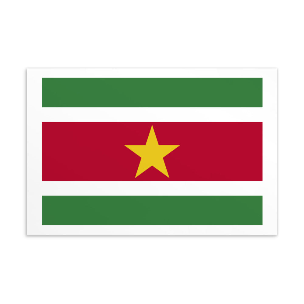National Flag Postcards - Collection 2 Suriname postcard