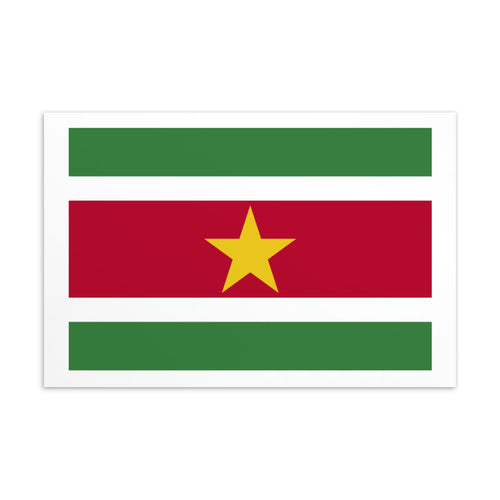 National Flag Postcards - Collection 2 Suriname / 4×6