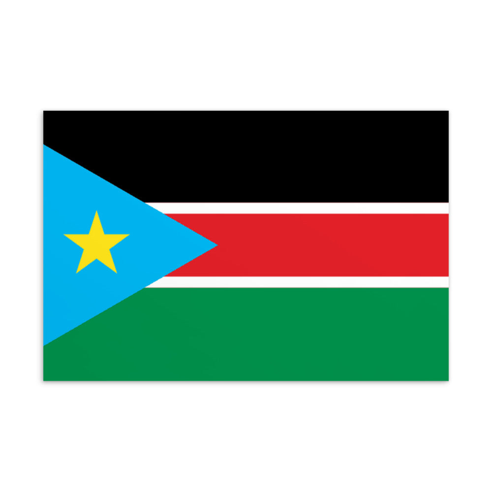 National Flag Postcards - Collection 2 South Sudan postcard