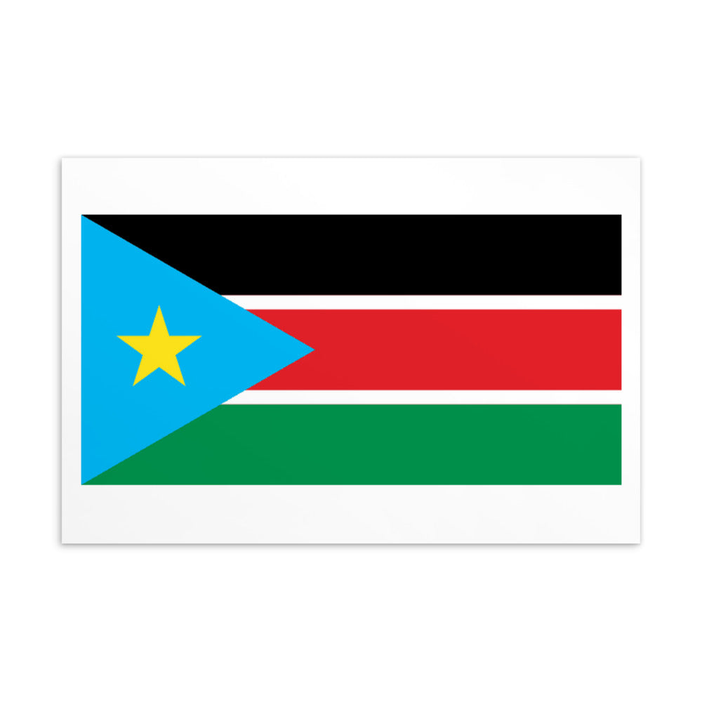 National Flag Postcards - Collection 2 South Sudan postcard