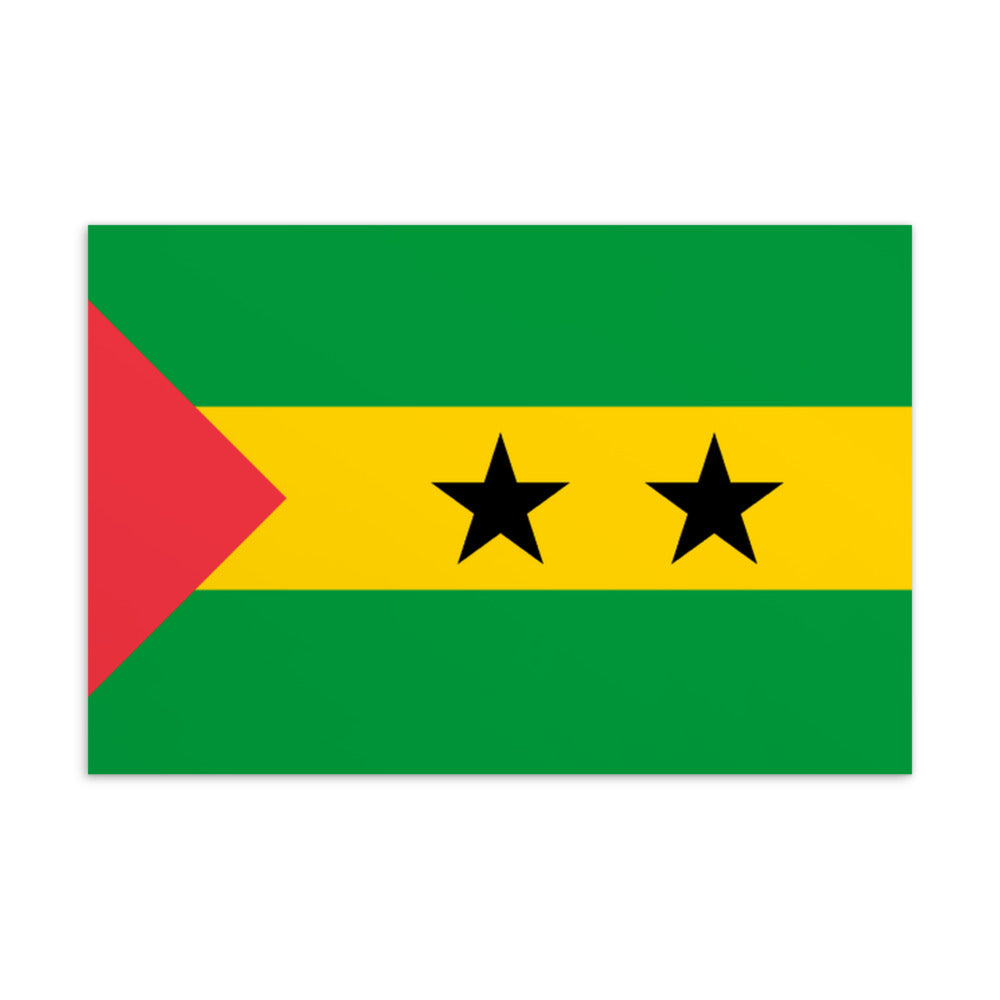 National Flag Postcards - Collection 2 Sao Tome & Principe postcard