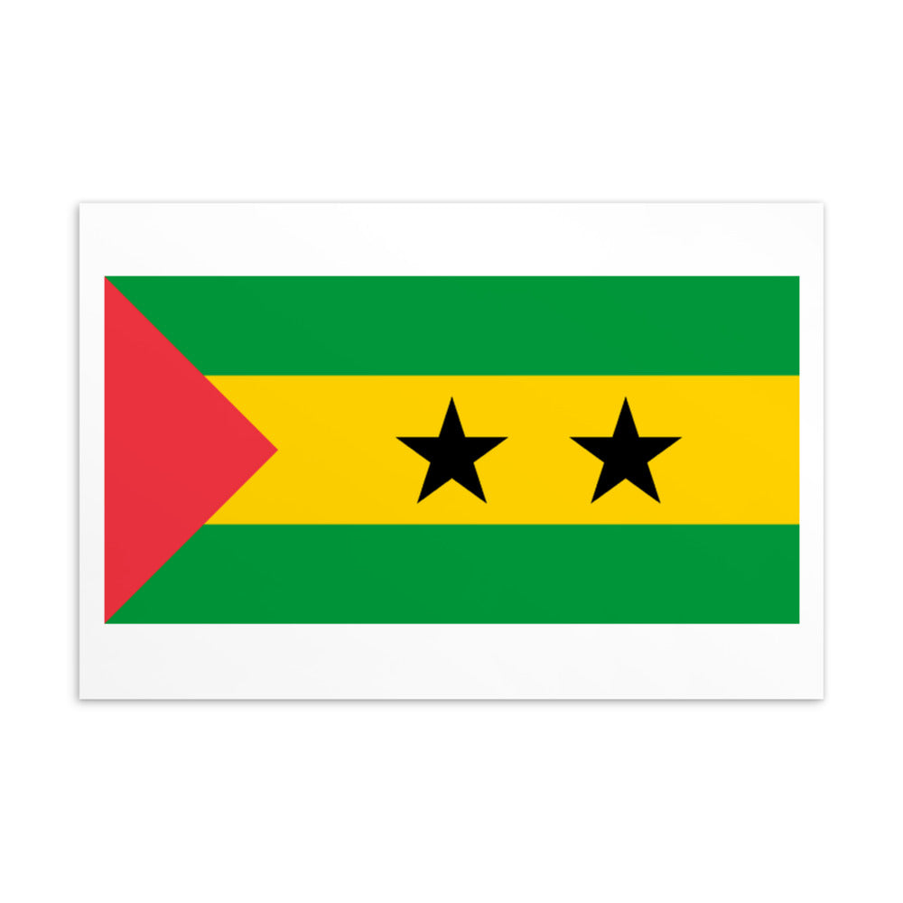 National Flag Postcards - Collection 2 Sao Tome & Principe postcard